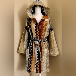 Missoni Multicolor Zigzag Hooded Cape